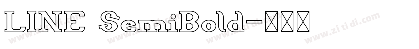 LINE SemiBold字体转换
